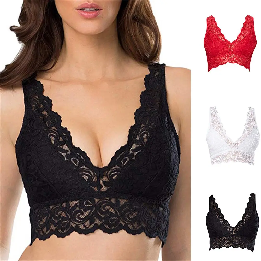 ผู้หญิงLace Bras Bralette Bust - T Shirt Bra Seamless บทวิจารณ์และราคา